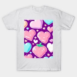 Delicious Strawberry Pastries and Candy Hearts T-Shirt